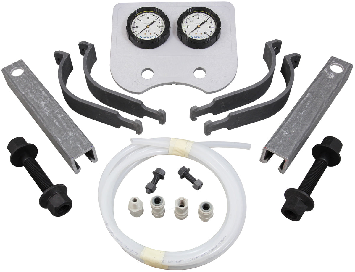 Gauge Panel Kit, Pentair THS Series Filter, Influent/Effluent