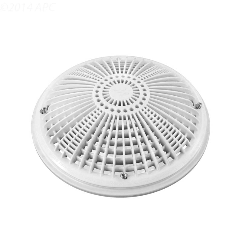 10" Round Tru Flo Drain Cover & Frame (2011) White