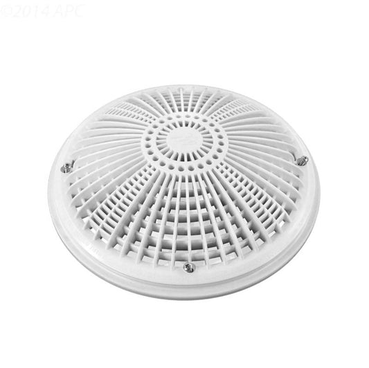 Marco y cubierta de drenaje Tru Flo redondo de 10" (2011), color blanco