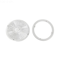 10" Round Tru Flo Drain Cover & Frame (2011) White