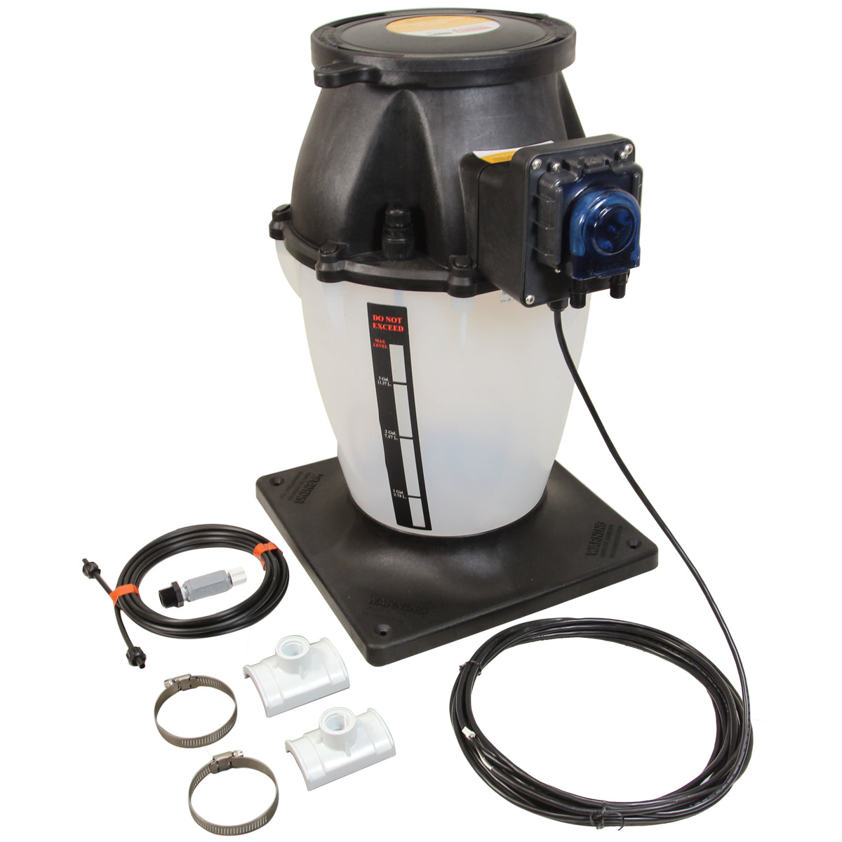Pentair IntelliChem 4-Gallon Chlorine Tank with Tank Mounted Pump – 522473