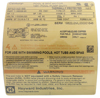 Motor, Hayward TriStar, 1.0hp, 1Spd, 115v/208-230v, SQFL, EE, Full