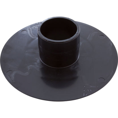 Wall Fitting, 6" dia, 2-3/8"hs, 2"s Insider, Black