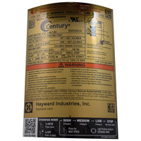 Power End, Hayward TriStar XE, 1.85hp