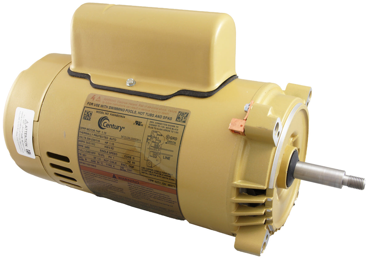 Motor, Hayward Super/Super II/MaxFlo, 1.0hp, 115/230V, MaxRate