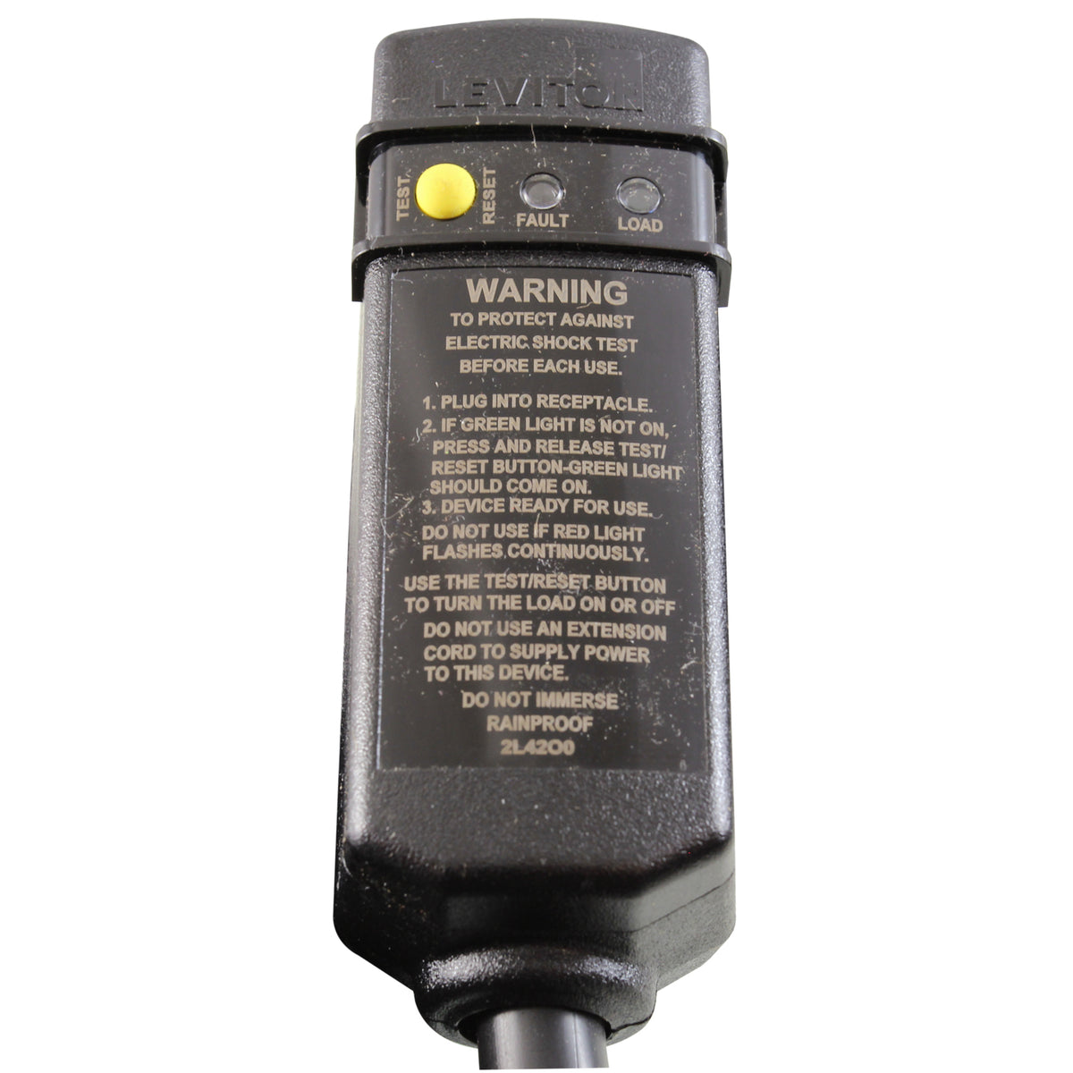In-Line GFCI, 20A, 115v, 15 foot Cord, Indoor/Outdoor