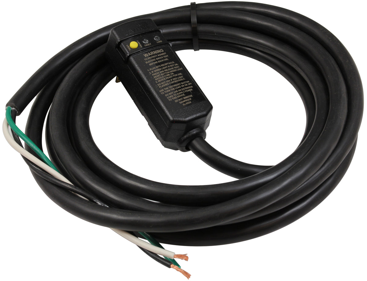In-Line GFCI, 20A, 115v, 15 foot Cord, Indoor/Outdoor