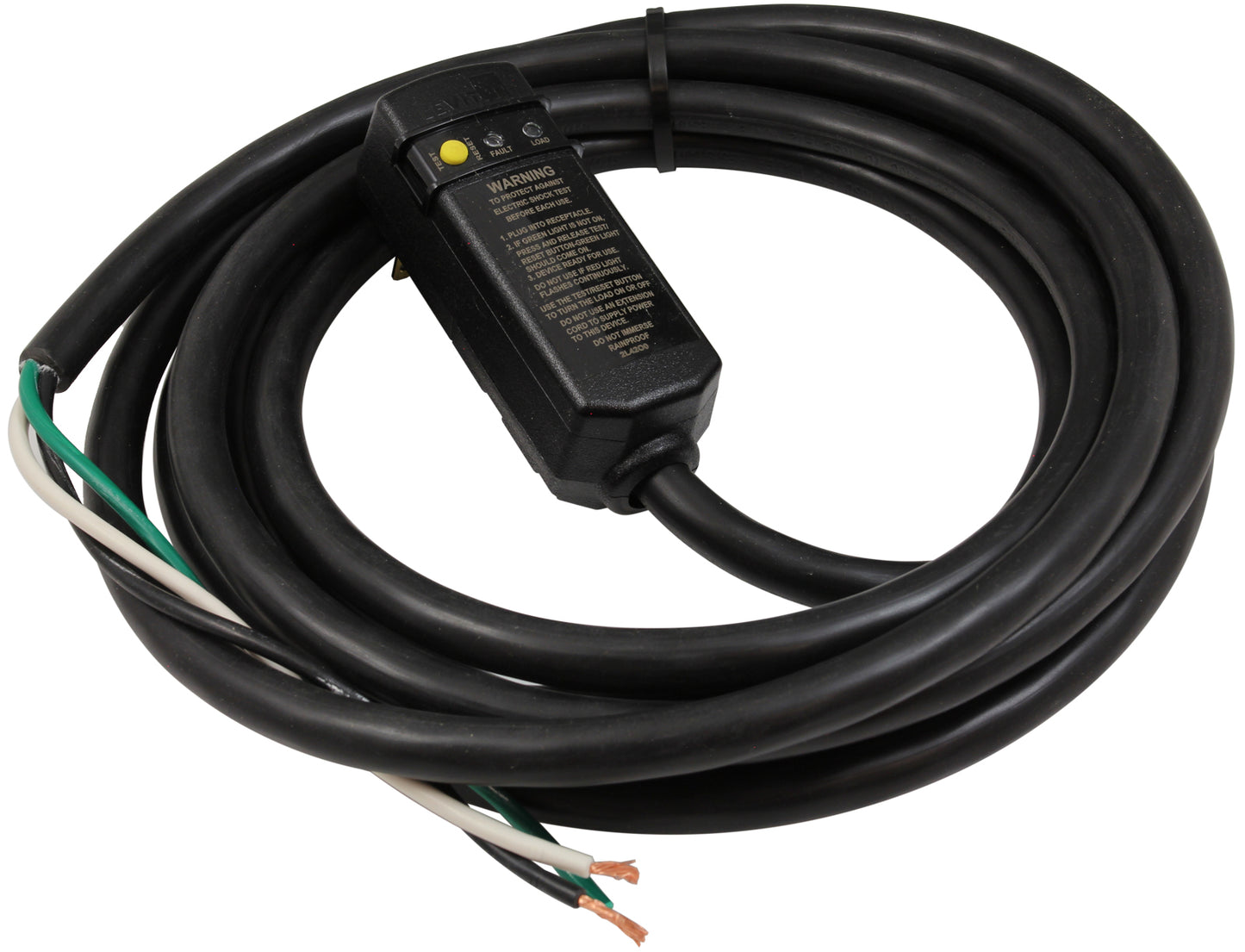In-Line GFCI, 20A, 115v, 15 foot Cord, Indoor/Outdoor