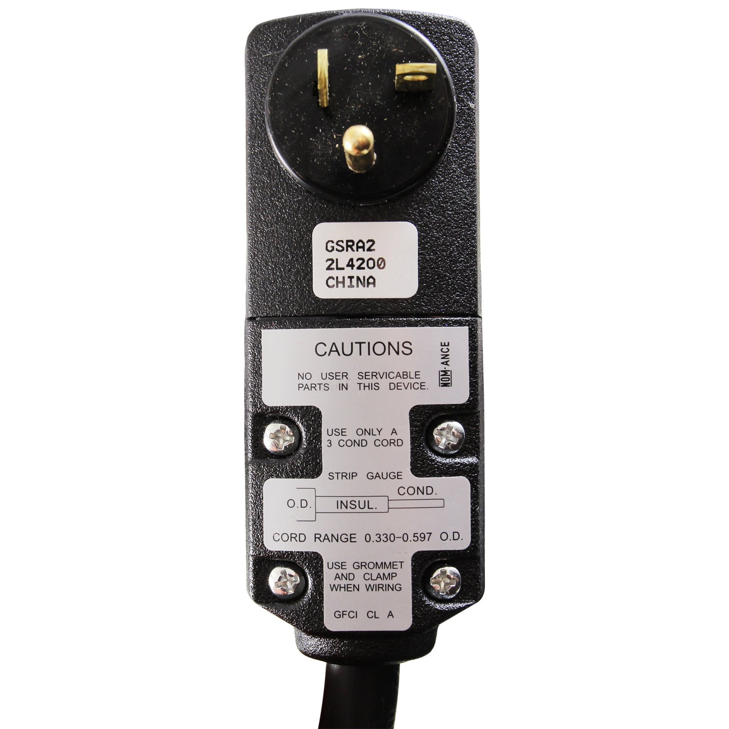 In-Line GFCI, 20A, 115v, 15 foot Cord, Indoor/Outdoor