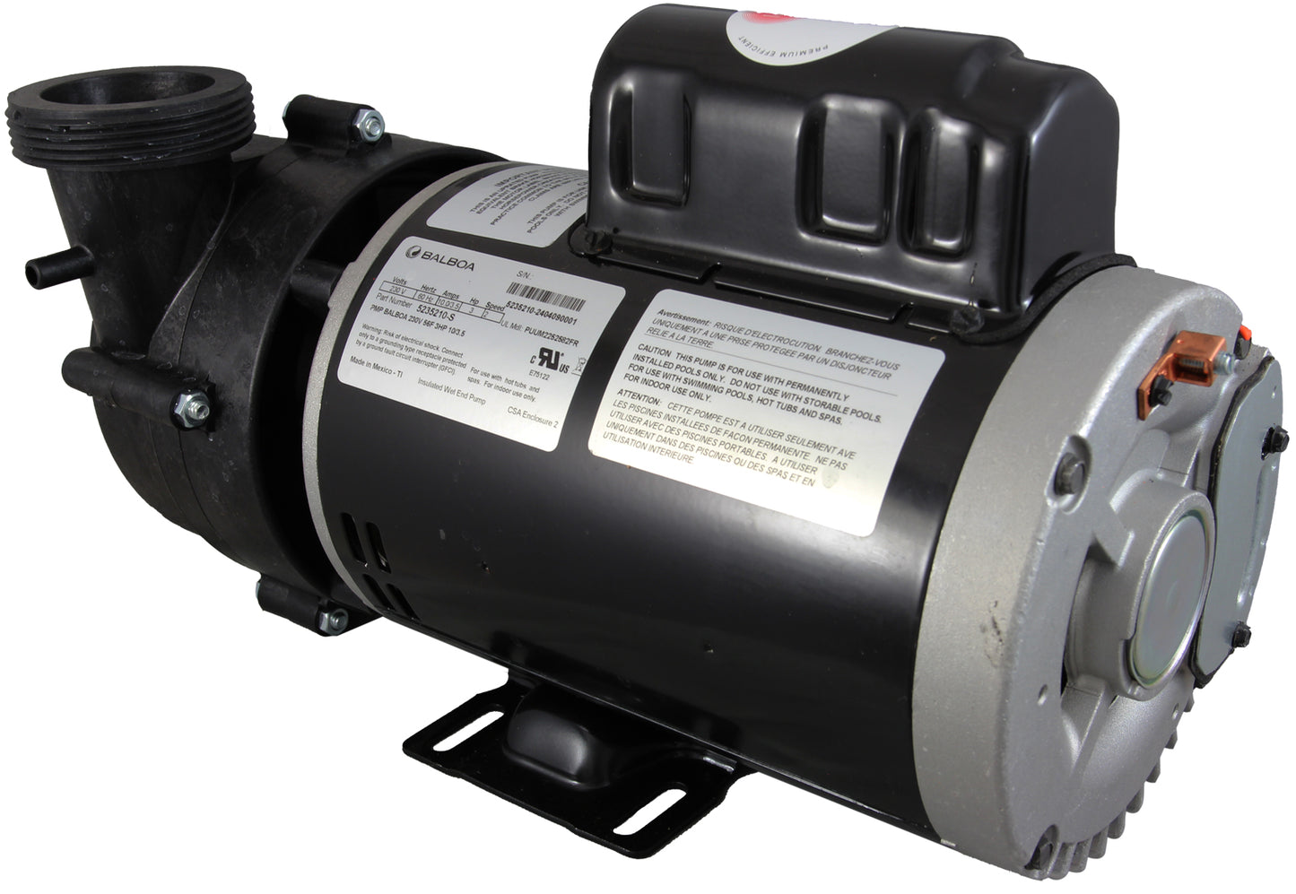 Bomba, BWG Vico Ultimax, 2,5 hp, 2 velocidades, 230 V, 56 Fr, 2"