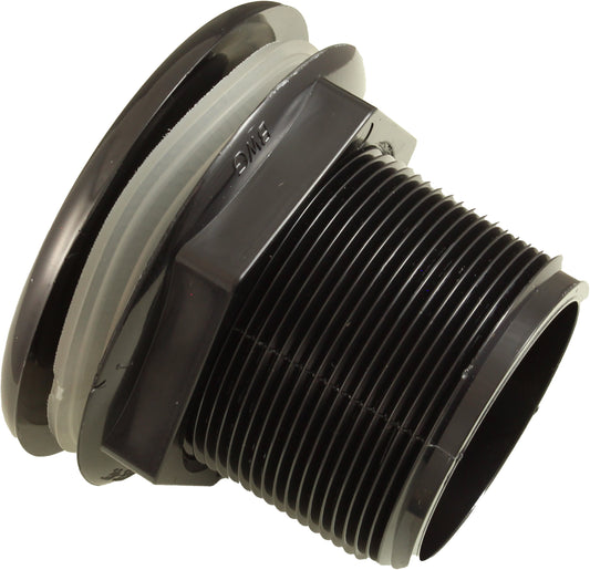 Raccord mural, BWG/HydroAir, jet standard, allongé, noir