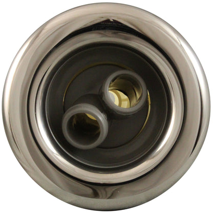 Pistola Jet Intl, WW Poly Strm, 3-3/8" fd, TwinRoto, lisa, acero inoxidable/gris, rosca