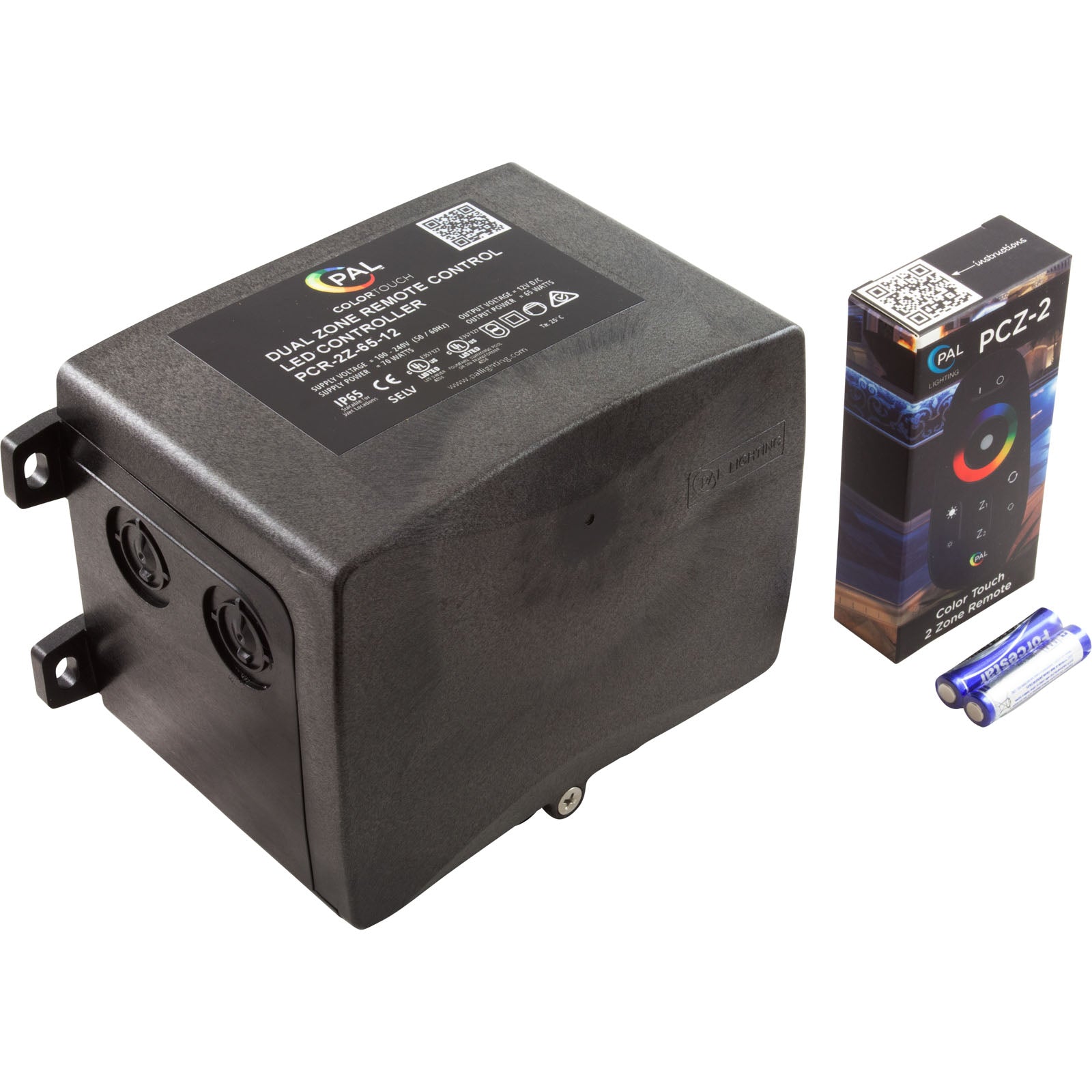 PAL 60W Multi Color Dual Zone Remote Ctrl Transformer 12VDC