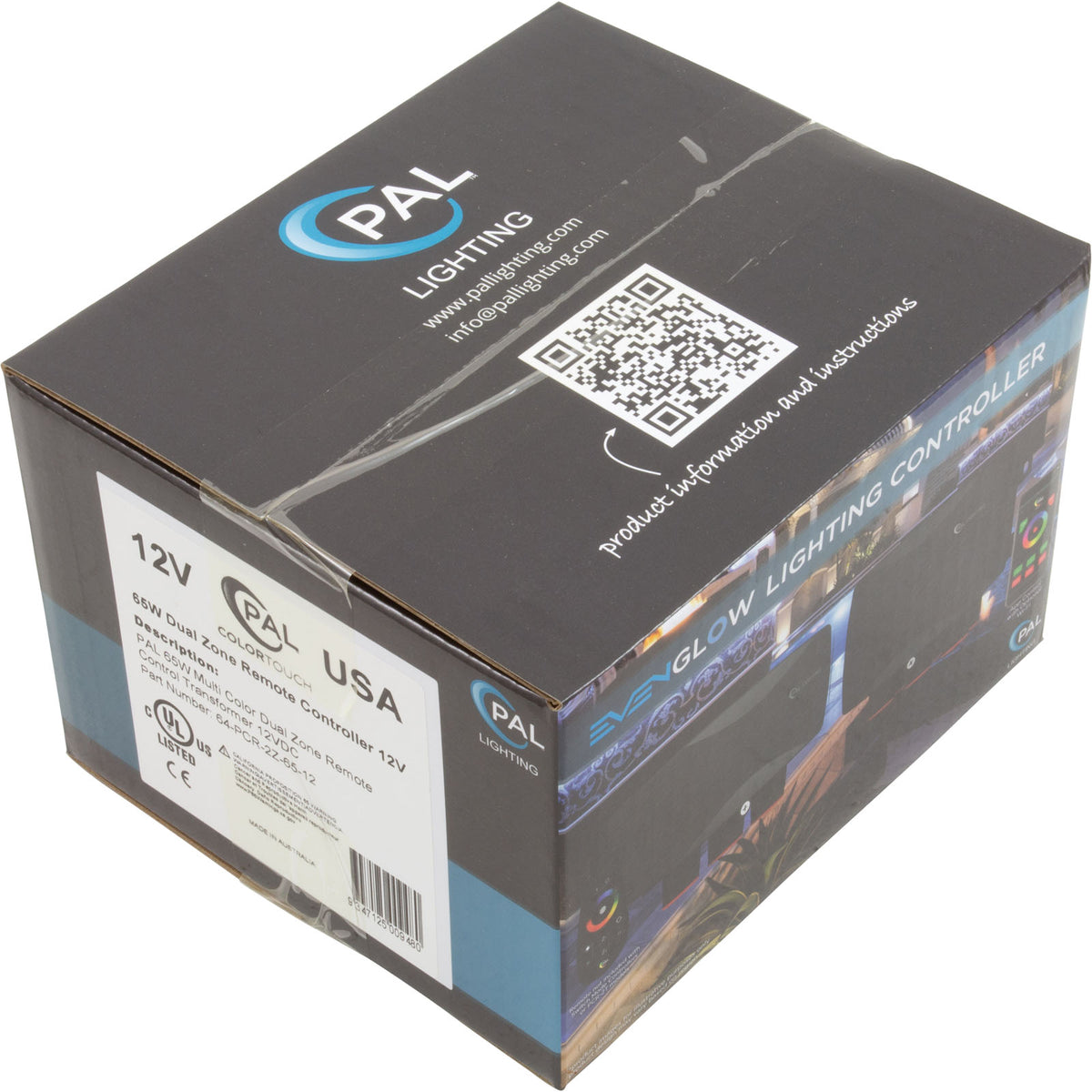 PAL 60W Multi Color Dual Zone Remote Ctrl Transformer 12VDC