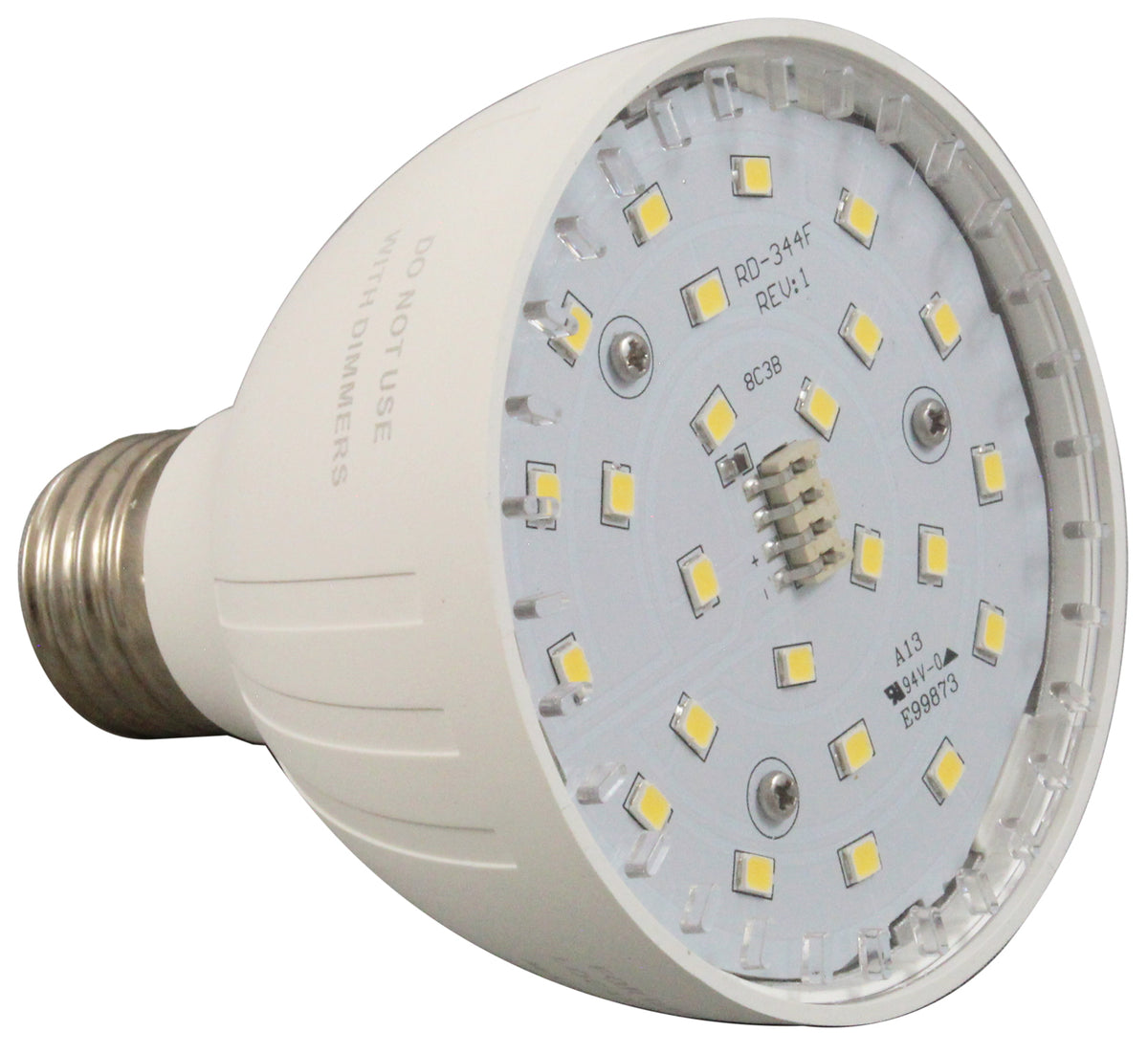 Repl Bulb, Blue Square Vivid, Spa, Cool White LED, 115V, 20W