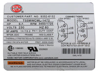 Pump, Aqua Flo XP2, 2.5ohp/4.0thp, 230v, 2-Speed, 48fr, 2", OEM