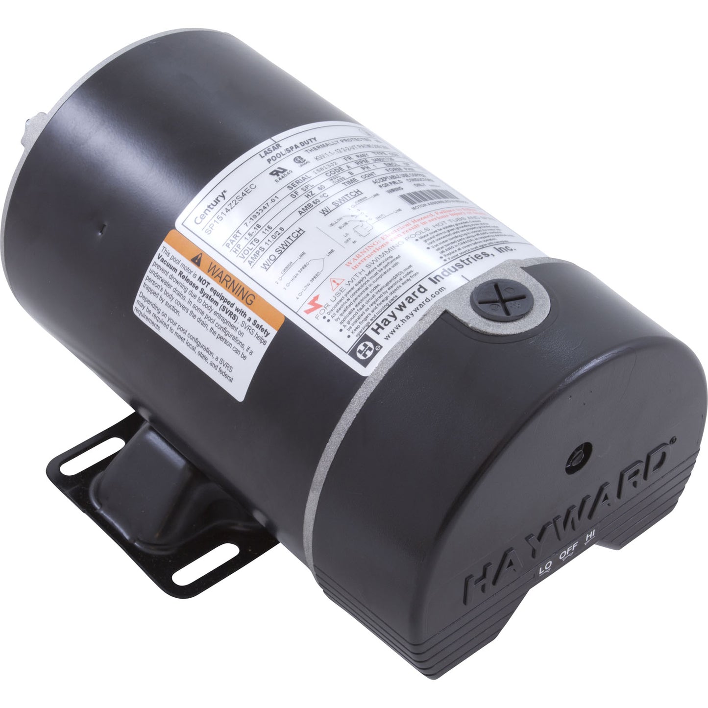 Motor, AO Smith, 1.5hp, 2-Spd, w/Switch, Matrix