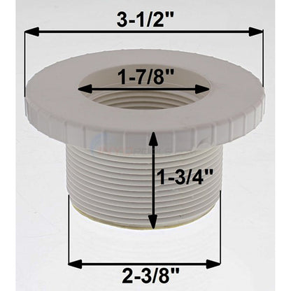 Lens Housing, Pentair Fiberworks, 1-1/2"s, Gunite, White