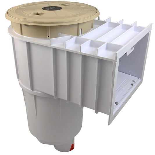 U-3 Skimmer Assembly Tan Lid 2"Slip W/1.5"Slip Reducer