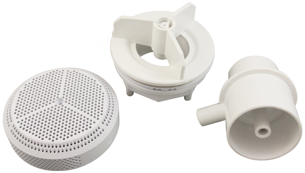 Suction Assembly, BWG, 2", 2-7/8"hs, 211 GPM, White, VGB