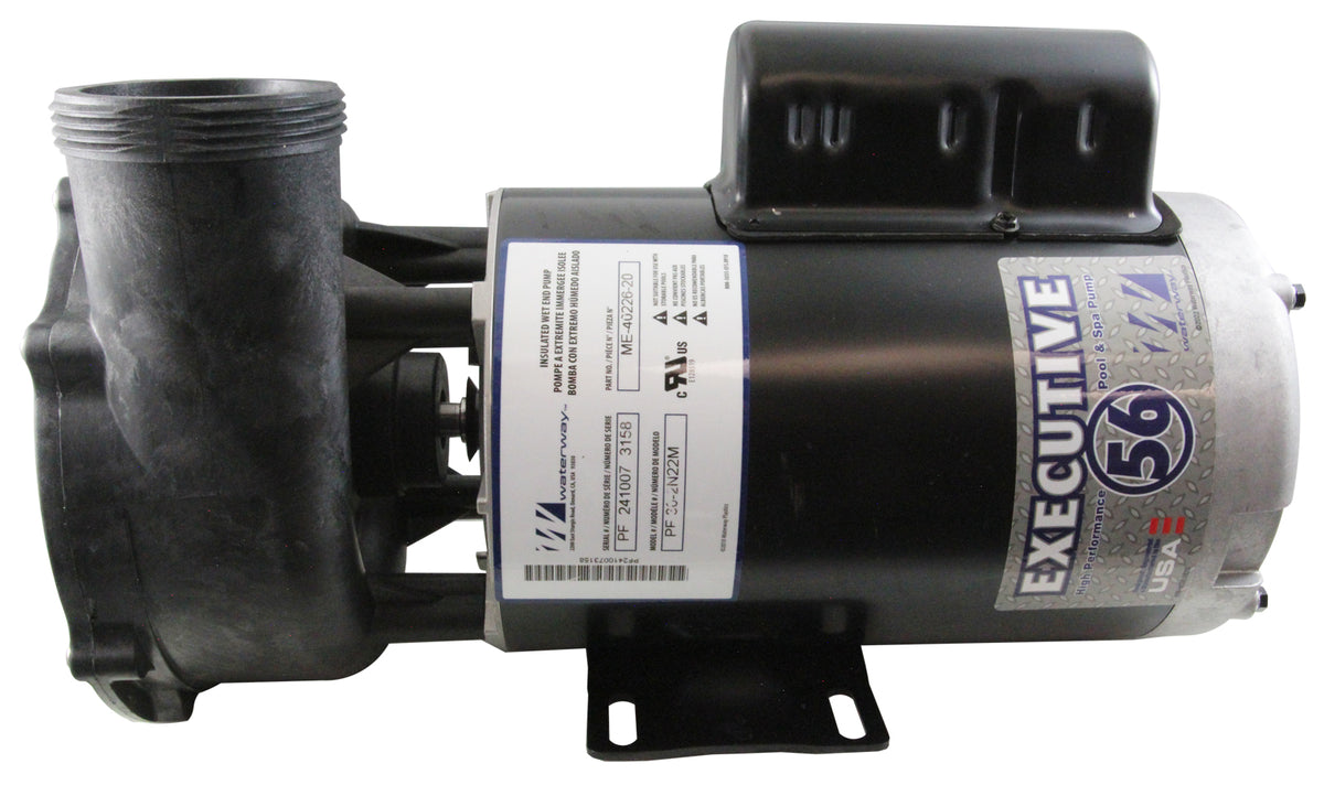 Pump, WW Executive, 4.0hp, 230V, 2-Spd, 56Fr, 2", 8ft Cord