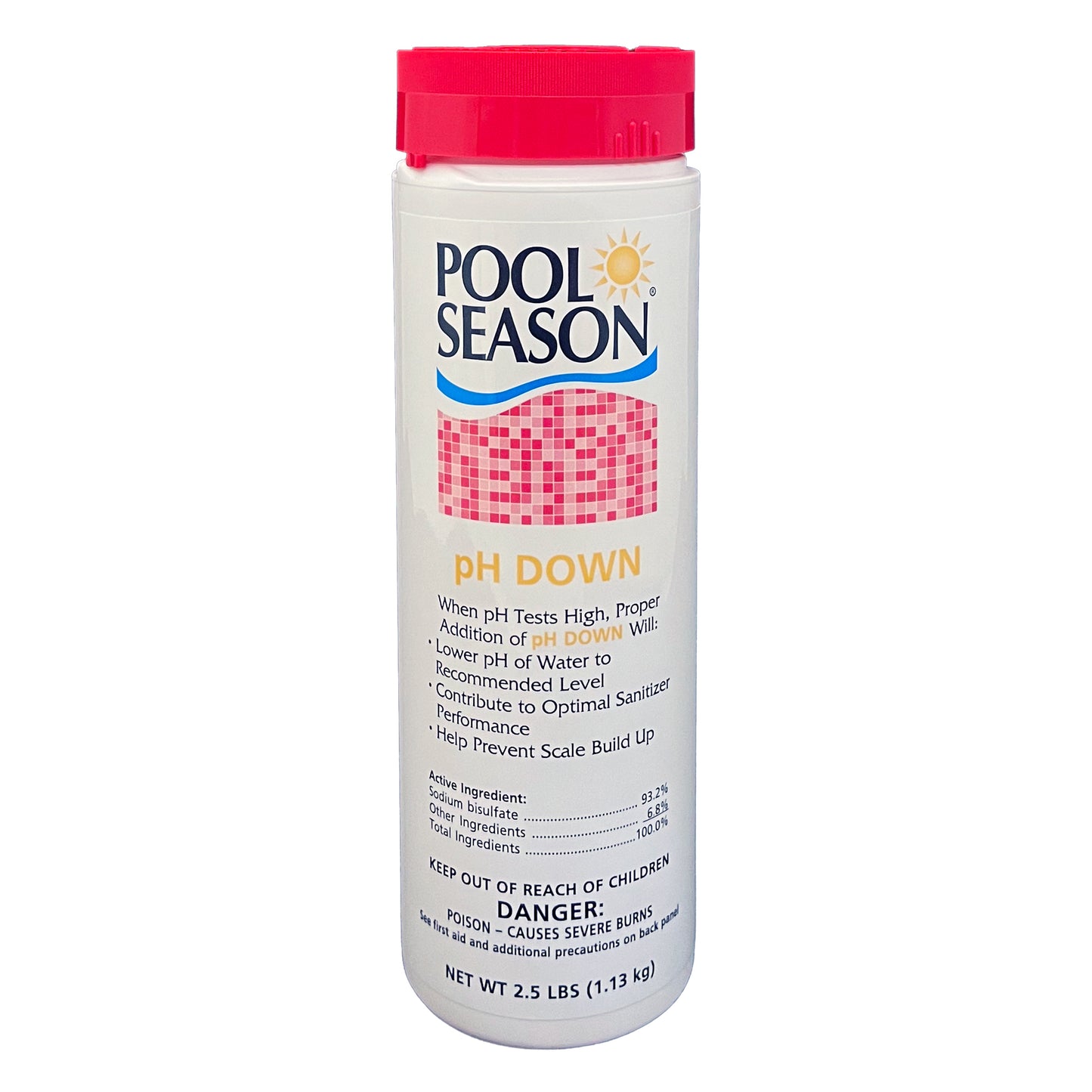 Pool Season 47251440 2.5 lbs Ph Down Bottle