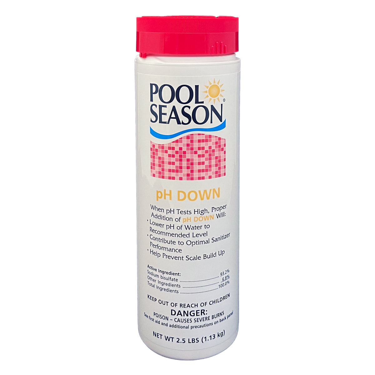 Pool Season 47251440 2.5 lbs Ph Down Bottle