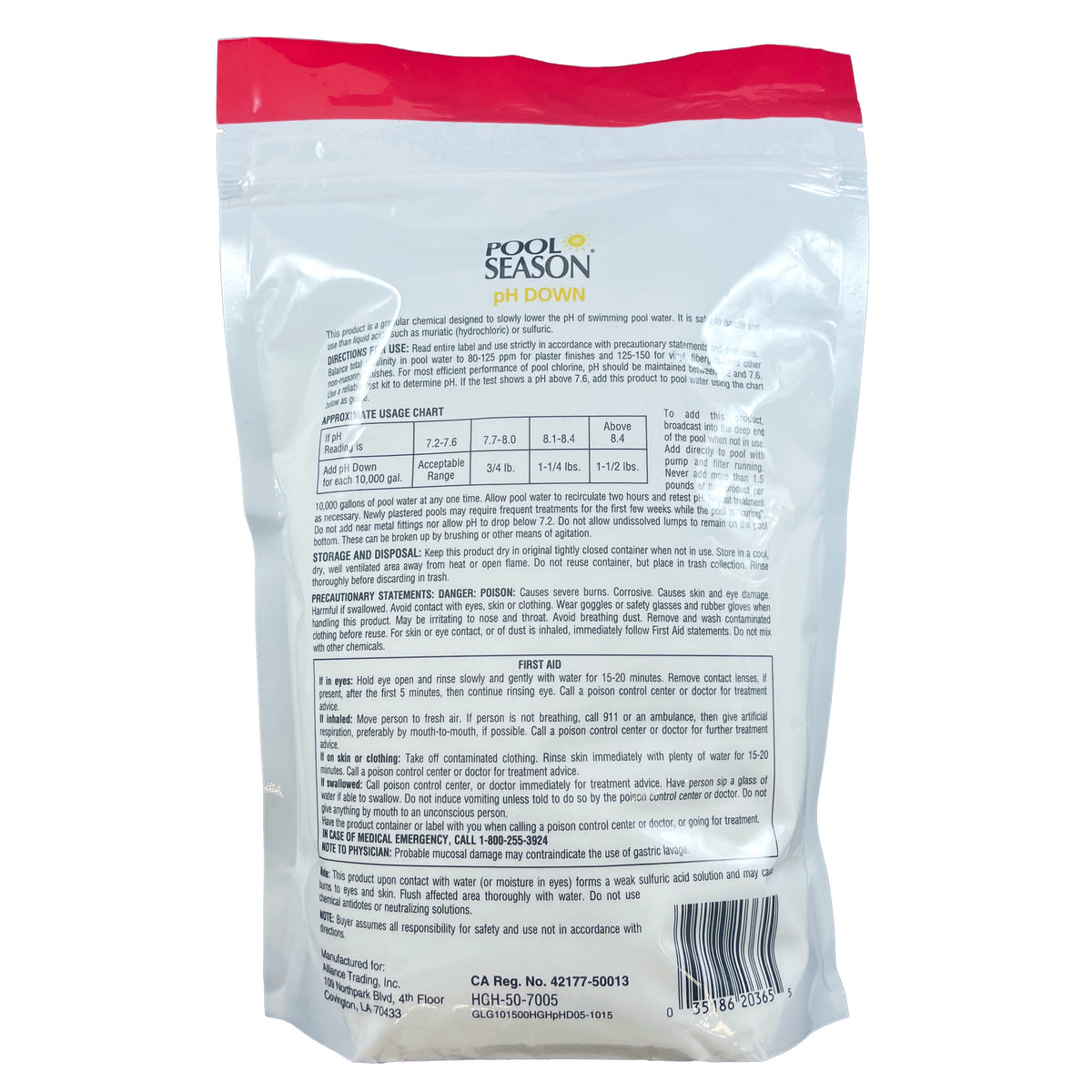 Pool Season 47251450 5 lbs pH Down Pouch