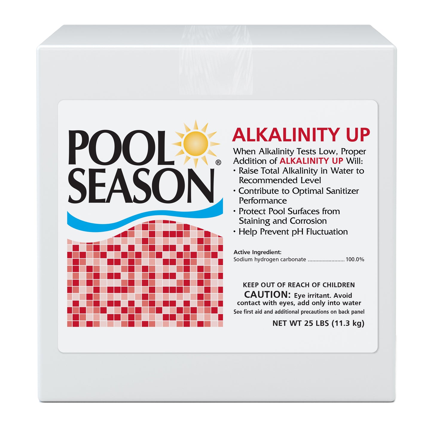 Pool Season 47251400 25 lbs Alkalinity Up Box