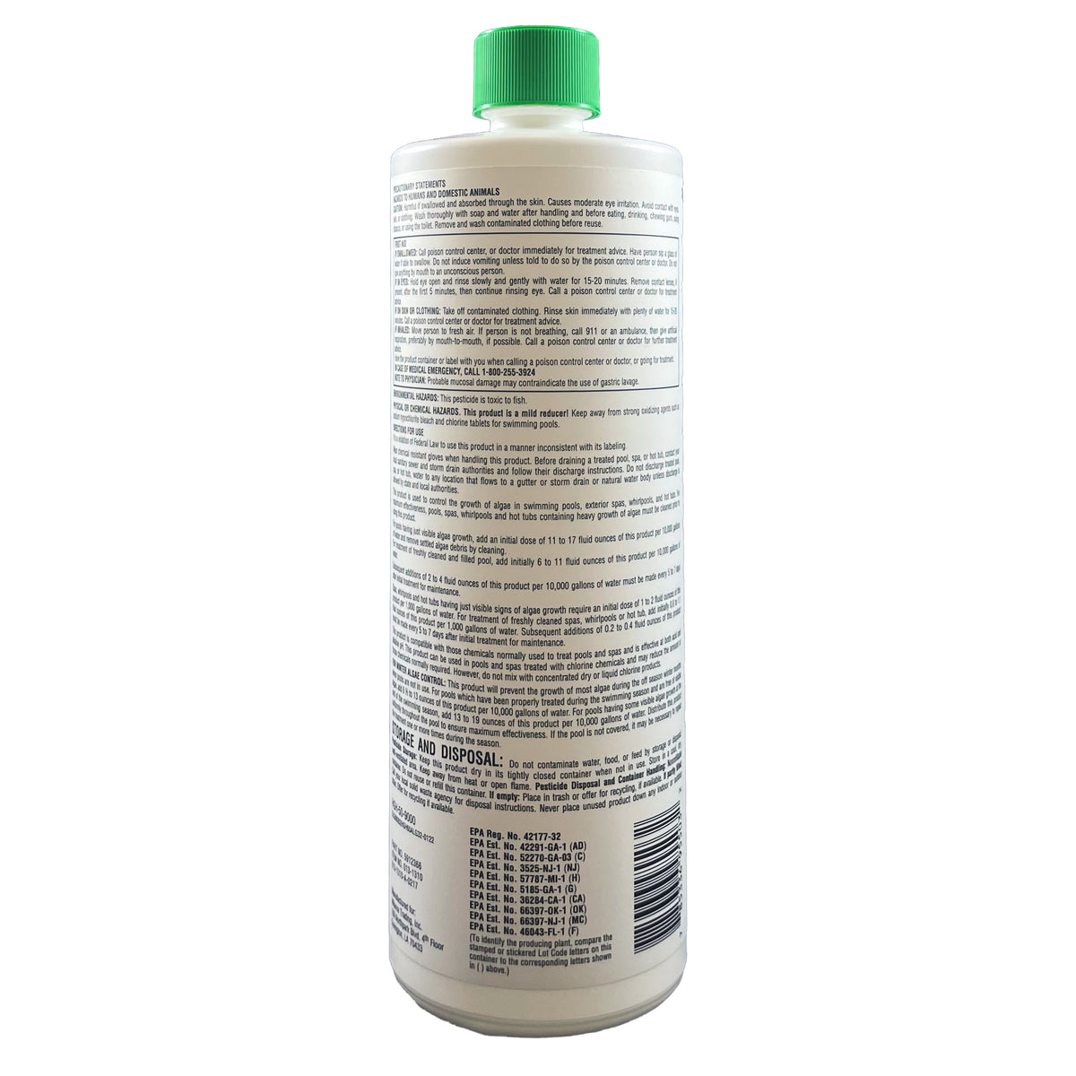 Pool Season 47245960 1qt 32oz Bottle Algae Control 60