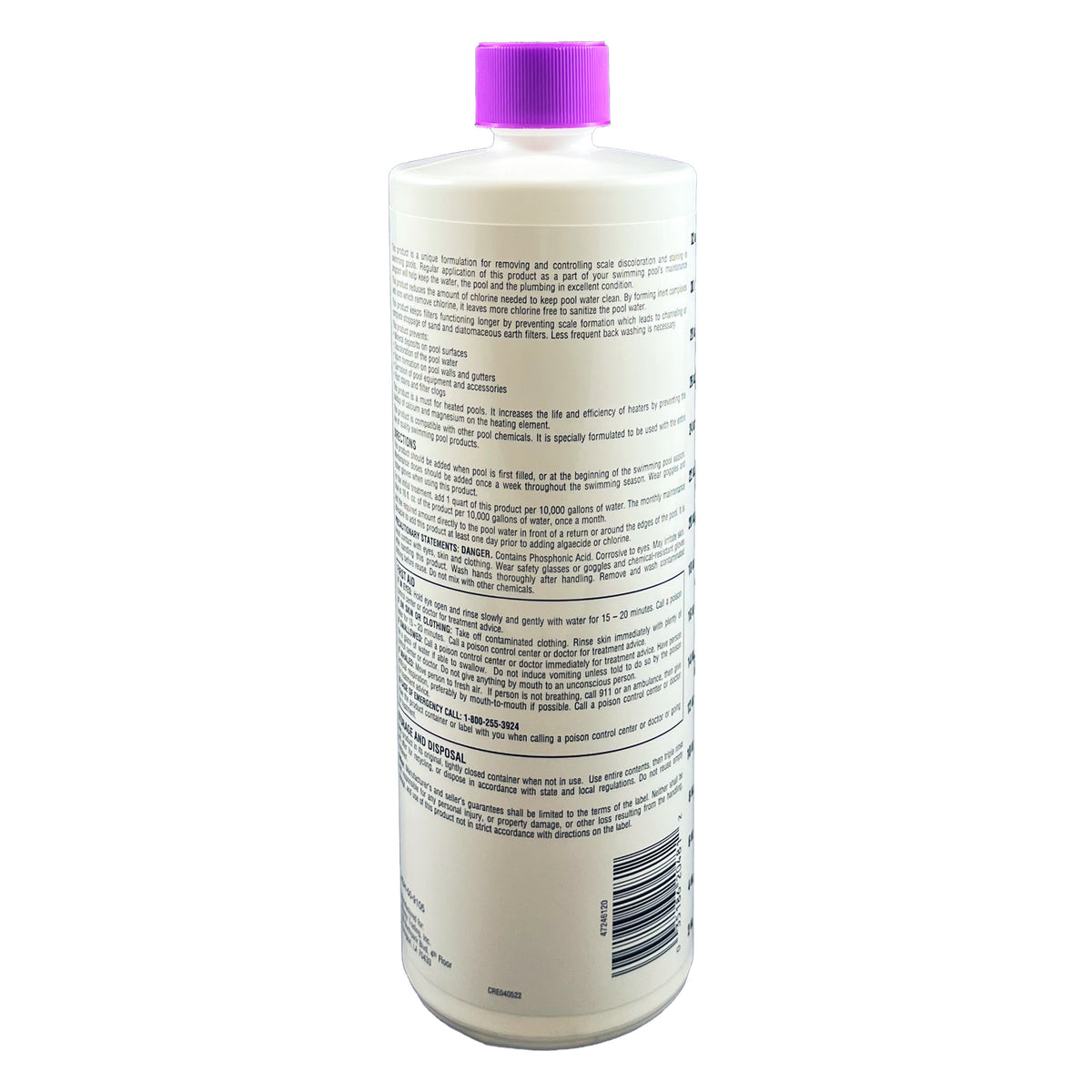 Pool Season 47246120 32 oz Bottle Stain and Scale Control