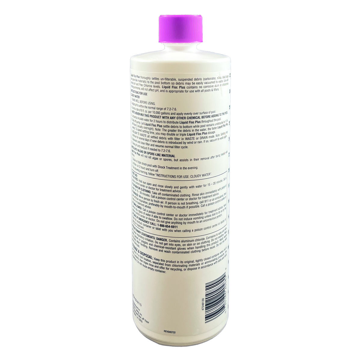 Pool Season 47246130 1 qt Bottle Liquid Floc Plus