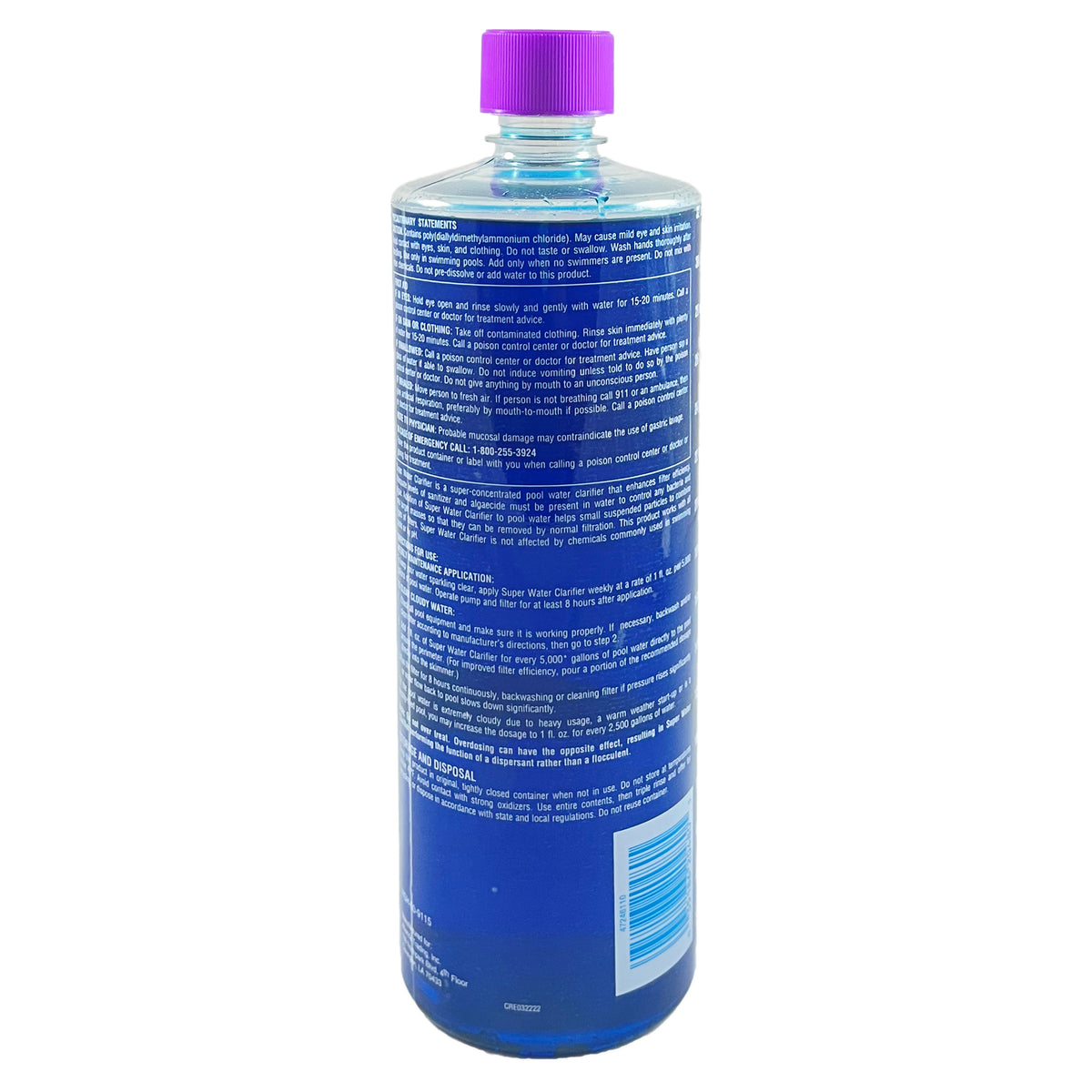 Pool Season 47246110 1 qt Bottle Super Water Clarifier