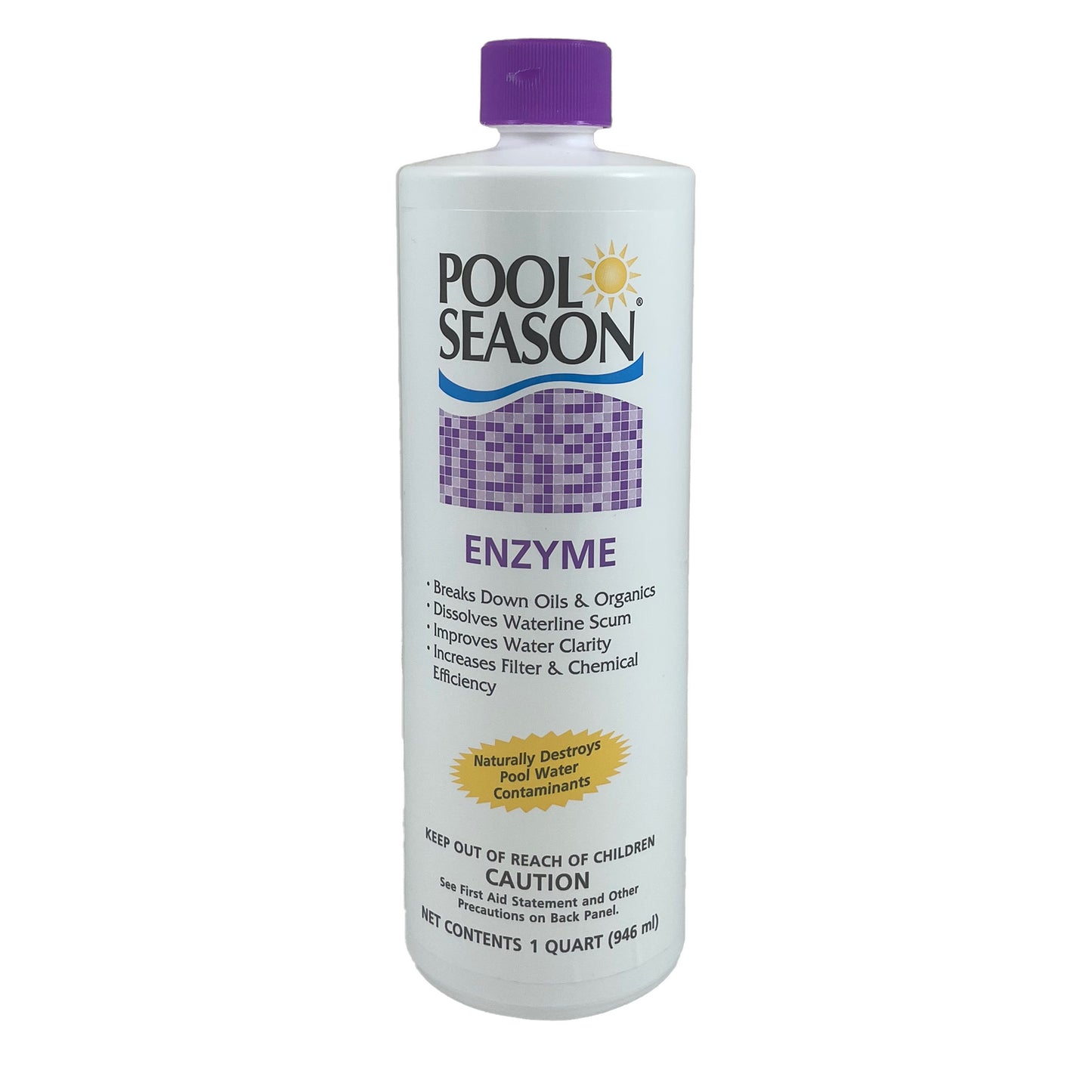 Pool Season 47251500 1 qt Enzyme Bottle