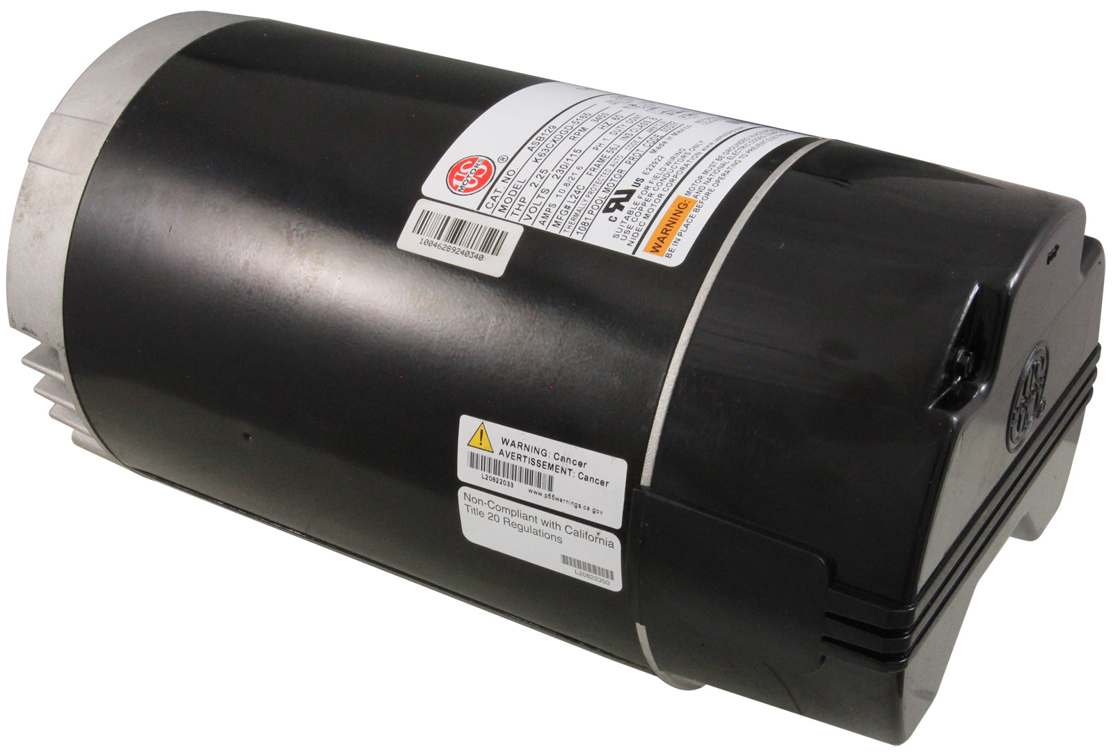 Motor, US Motors, 1.5hp, 115v/230v, 1-Spd, 56Jfr, C-Face Thd