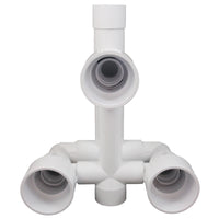 3 Jet Manifold Sys, Waterway, 7", a1-1/2"s x w2"sp, w/Intls
