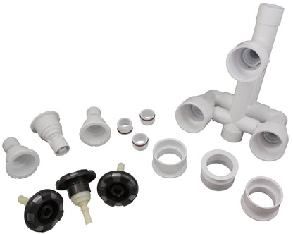 3 Jet Manifold Sys, Waterway, 7", a1-1/2"s x w2"sp, w/Intls