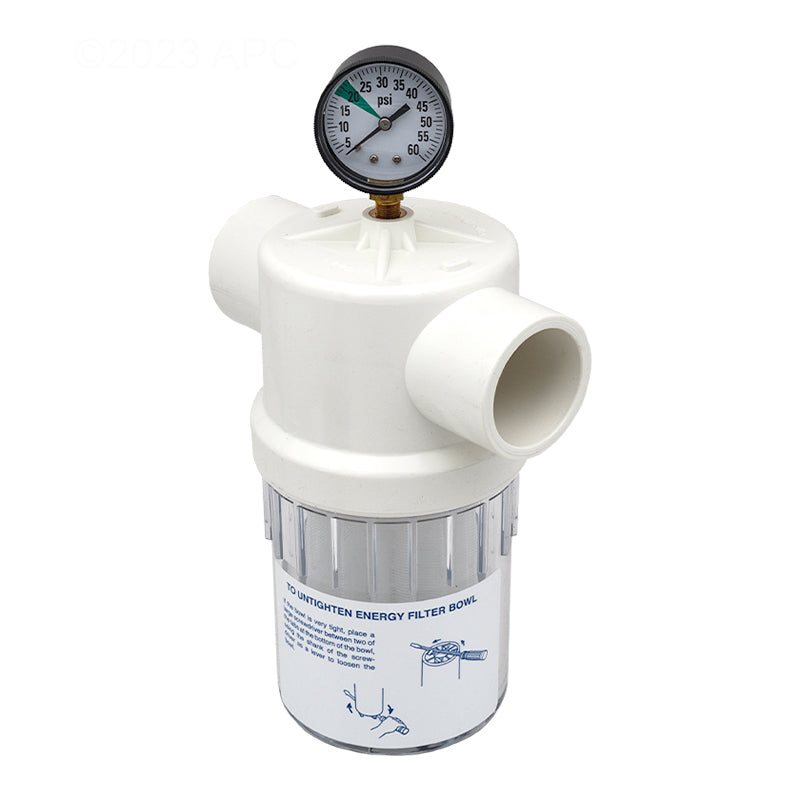 Jandy Pro Series Energy Filter w/ Gauge and Neverlube Valve