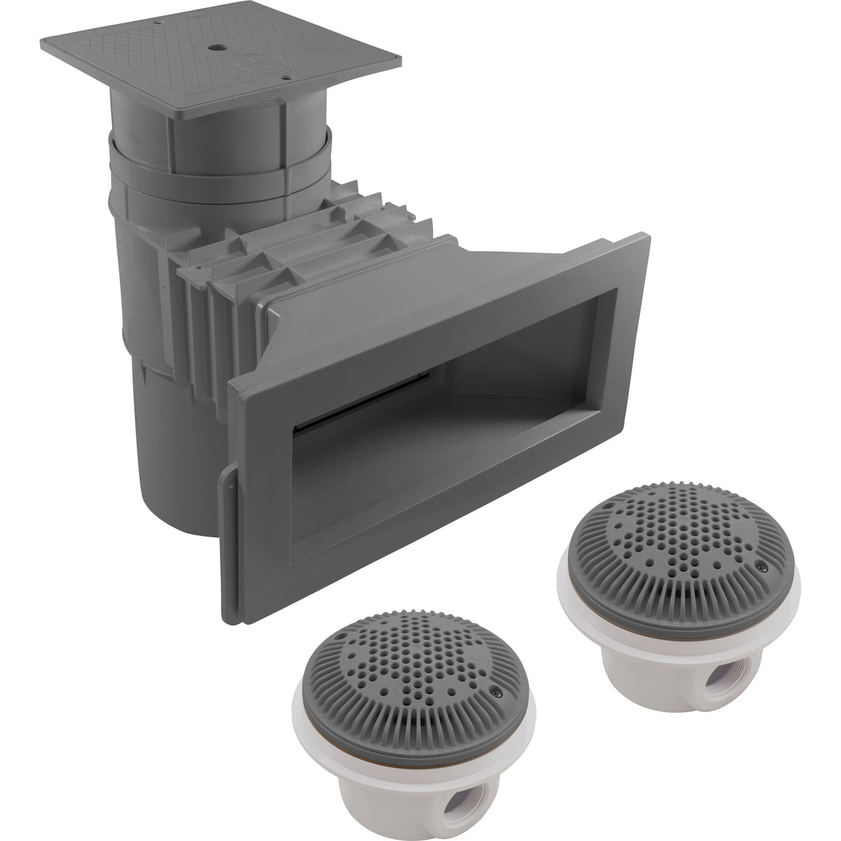 Wide Track Auto-Skim W/Main Drain & Fittings DGray