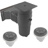 Wide Track Auto-Skim W/Main Drain & Fittings DGray