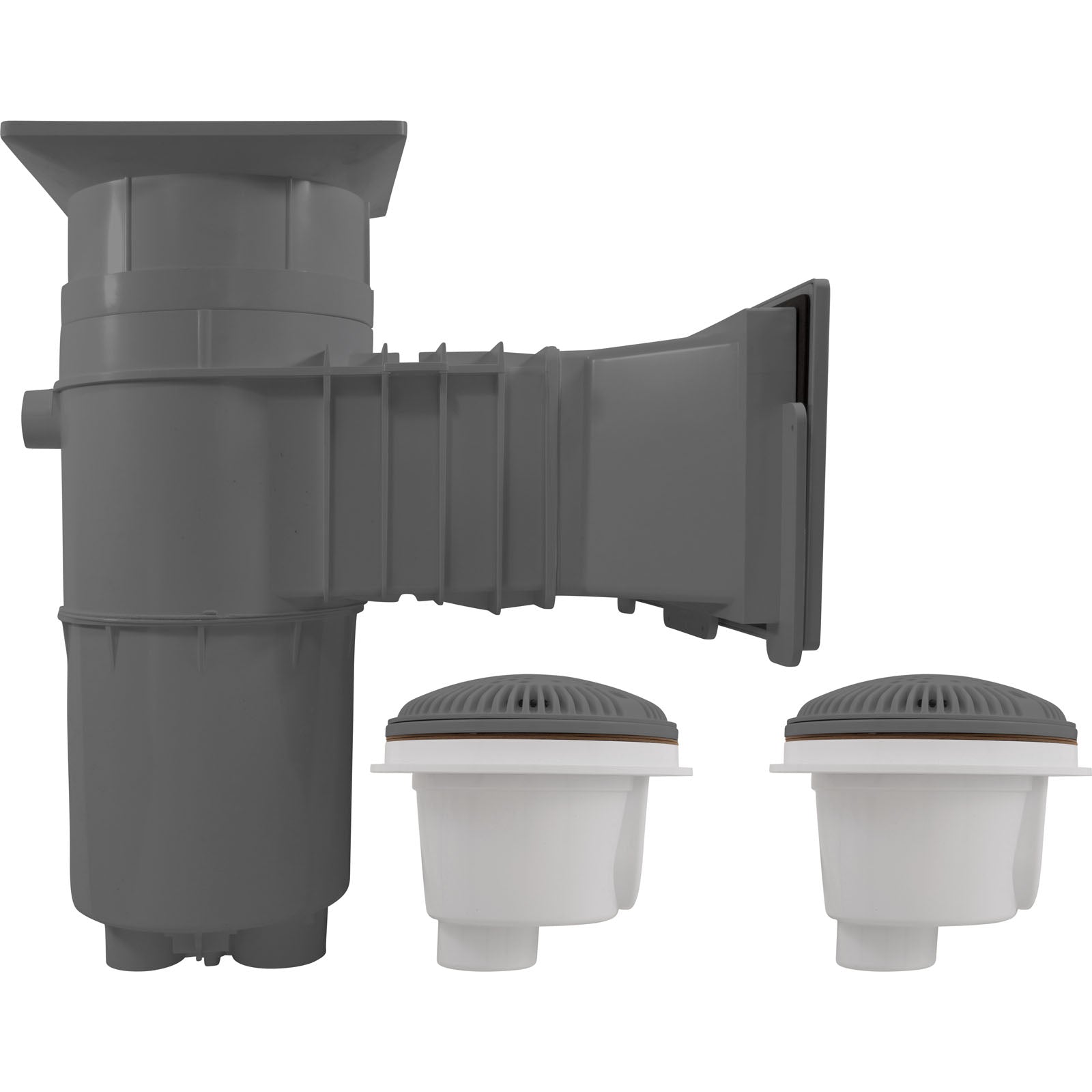 Wide Track Auto-Skim W/Main Drain & Fittings DGray