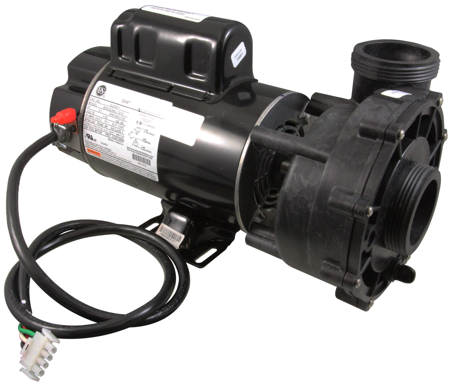 Pump, Waterway Power Defender EX2, 1.5SPL, 115V, 2-Spd, 4ft Cord