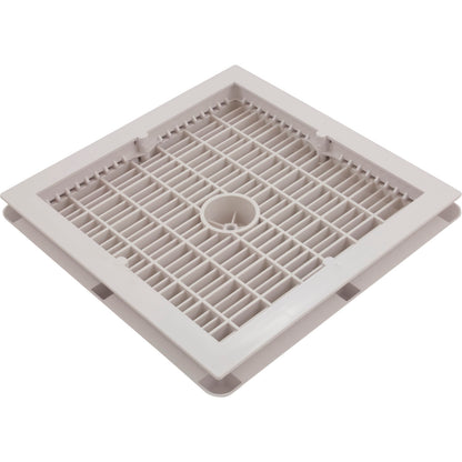 Main Drain Assembly, Aquastar, 12" Square Wave, White
