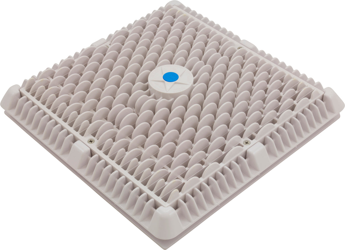 Main Drain Assembly, Aquastar, 12" Square Wave, White