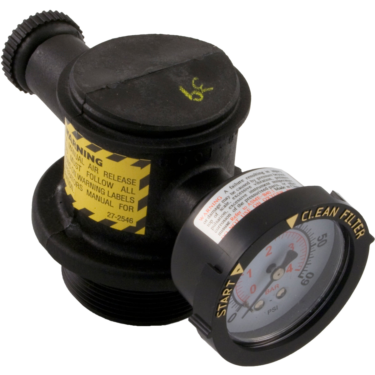 Manual Air Relief Valve, Pentair, Without Clamp