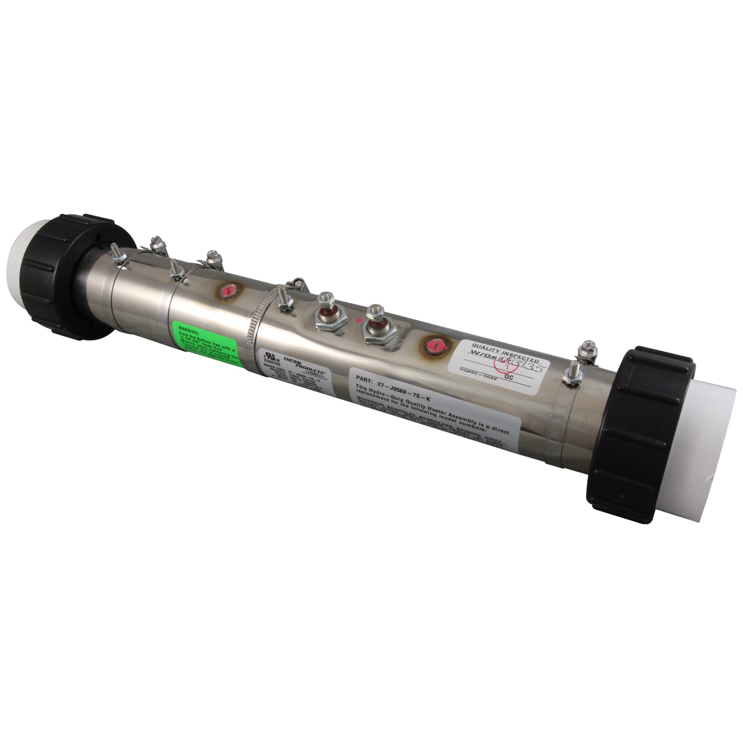 Calentador, FloThru, Gecko Universal, 2" x 15", 5,5 kW, sin sensores, generador