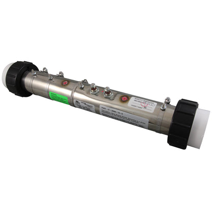 Calentador, FloThru, Gecko Universal, 2" x 15", 5,5 kW, sin sensores, generador