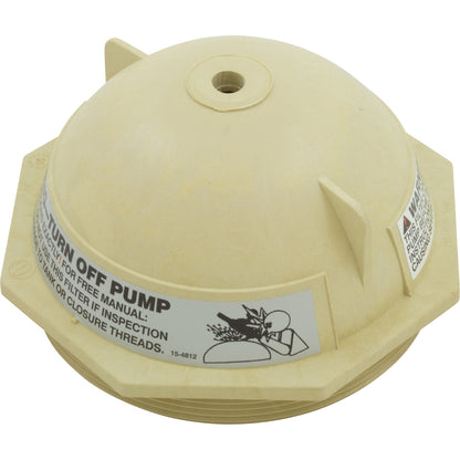 Tank Lid, Pentair Triton II, 6", "V" Thread, Tan