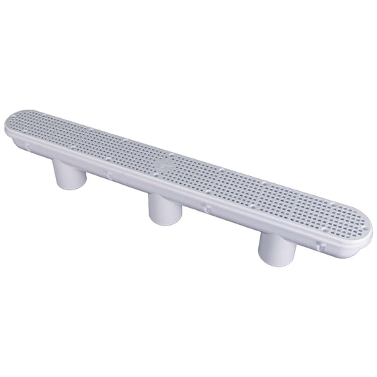 32" Channel Drain With Body (3X2" S X 2.5" Sp) White