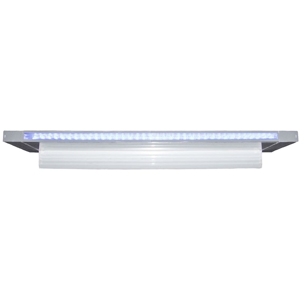 "18"" Led Waterfall, Back Port, 6"" Lip, 100Ft Cord, Gray"